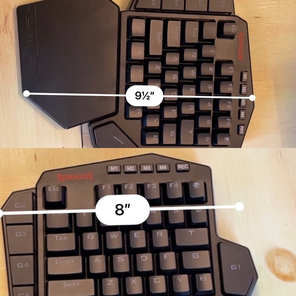 Redragon K585 DITI One-Handed RGB Mechanical Gaming Keyboard Type-C Backlighting - Picture 6 of 6